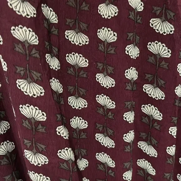 SCOTCH & SODA Atelier 4 Maroon Floral High-Low Wrap Dress, Size M - Picture 8 of 13